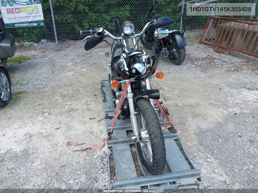 2005 Harley-Davidson Fxdc VIN: 1HD1GTV145K303408 Lot: 45639167