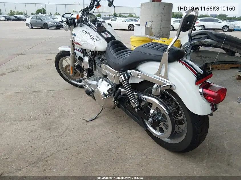 2006 Harley-Davidson Fxdi35 VIN: 1HD1GW1166K310160 Lot: 45000367
