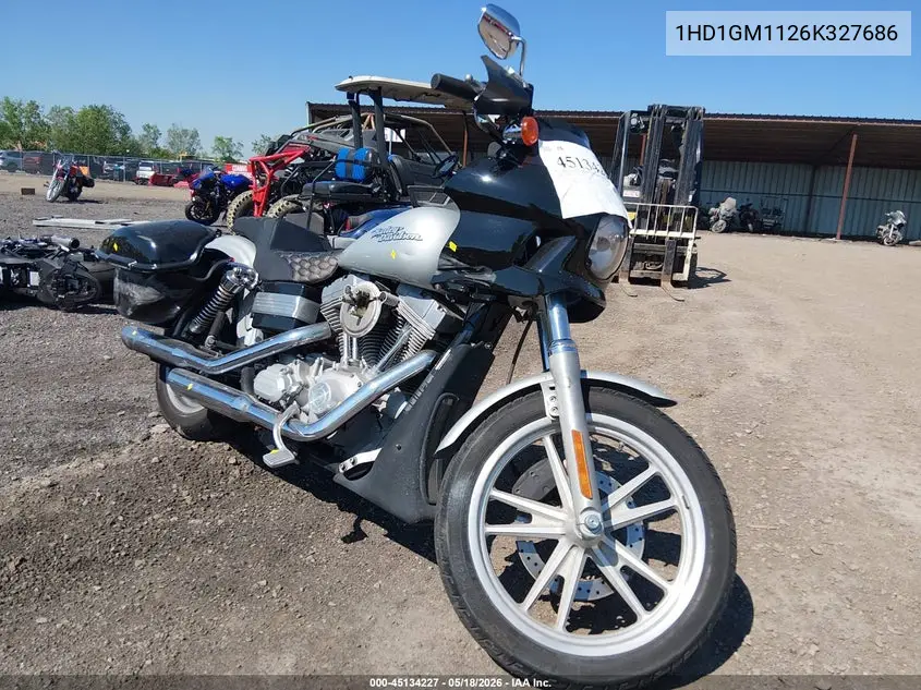2006 Harley-Davidson Fxdi VIN: 1HD1GM1126K327686 Lot: 45134227