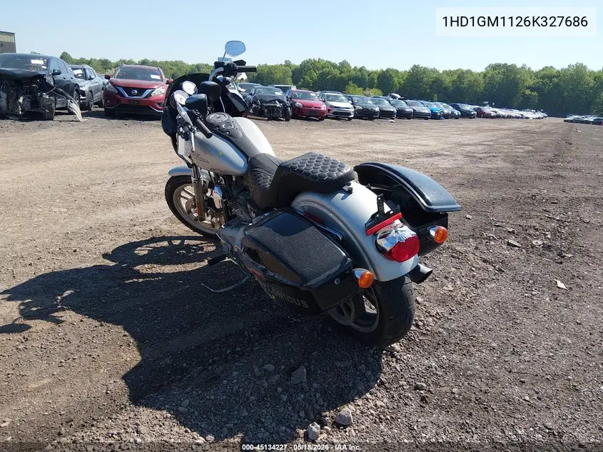 2006 Harley-Davidson Fxdi VIN: 1HD1GM1126K327686 Lot: 45134227