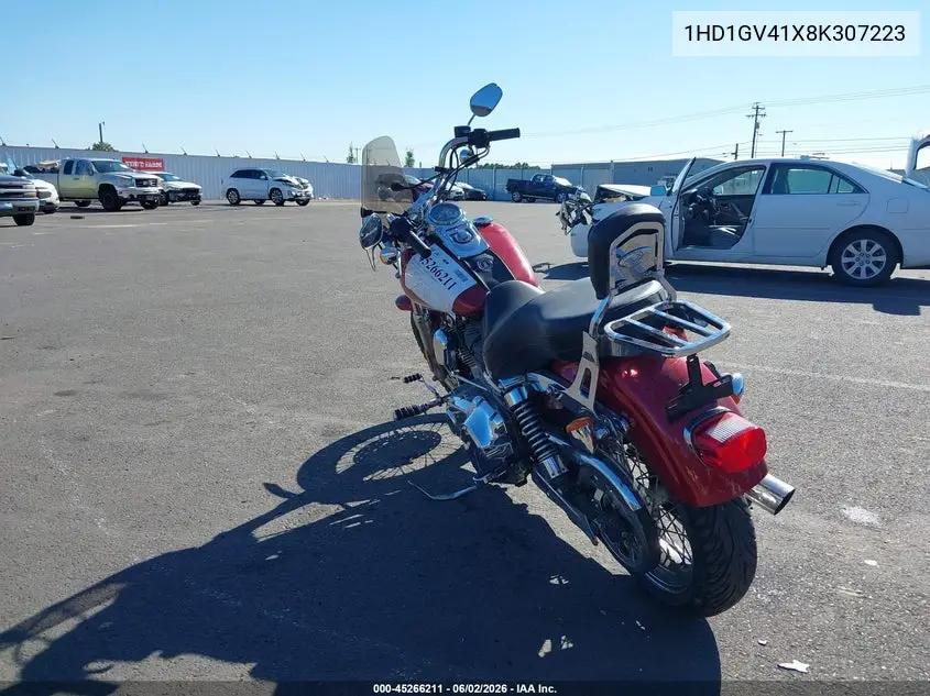 2008 Harley-Davidson Fxdc Daytona Custom VIN: 1HD1GV41X8K307223 Lot: 45266211