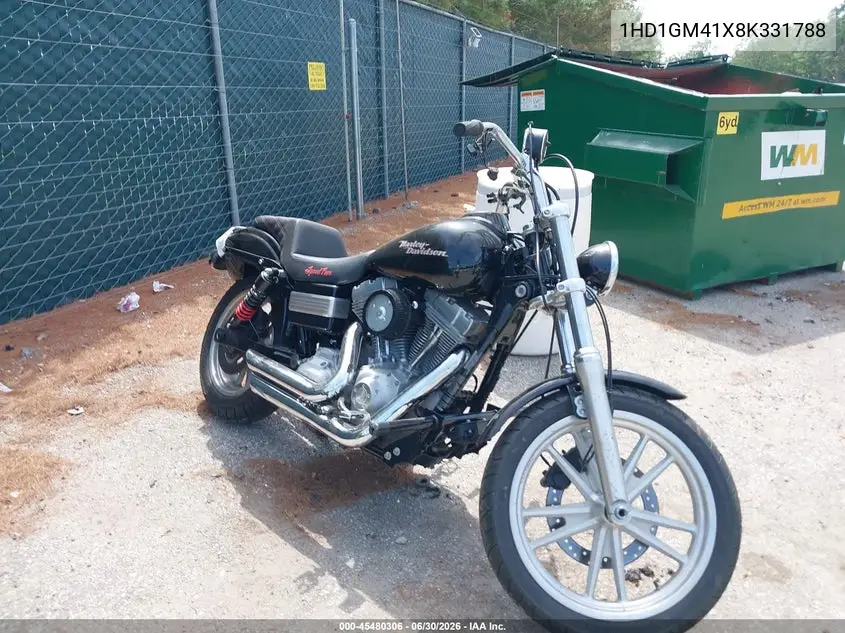 2008 Harley-Davidson Fxd VIN: 1HD1GM41X8K331788 Lot: 45480306