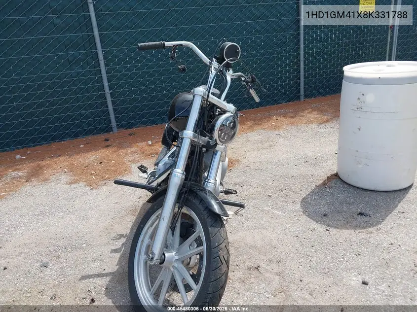 2008 Harley-Davidson Fxd VIN: 1HD1GM41X8K331788 Lot: 45480306