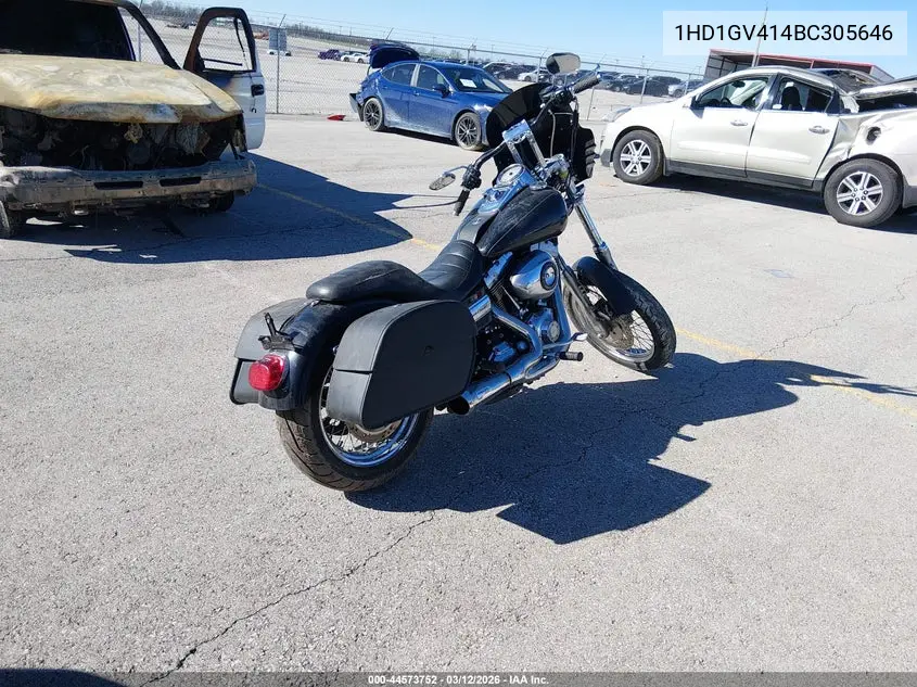 2011 Harley-Davidson Fxdc VIN: 1HD1GV414BC305646 Lot: 44573752