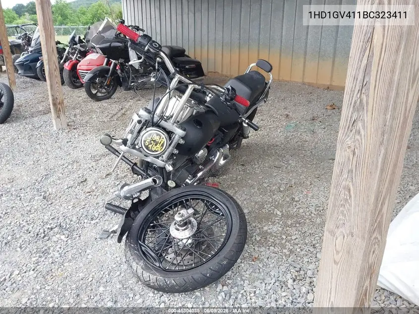 2011 Harley-Davidson Fxdc VIN: 1HD1GV411BC323411 Lot: 45304035