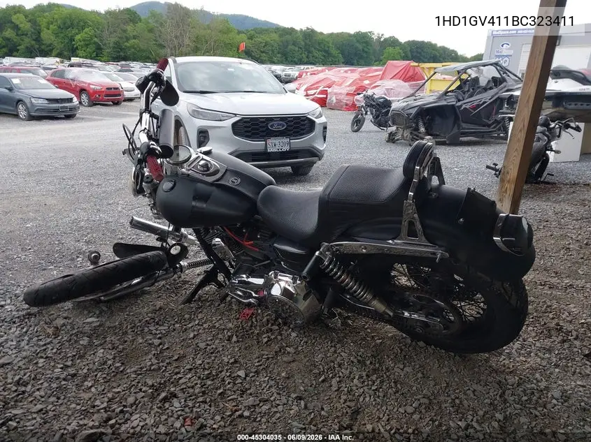 2011 Harley-Davidson Fxdc VIN: 1HD1GV411BC323411 Lot: 45304035