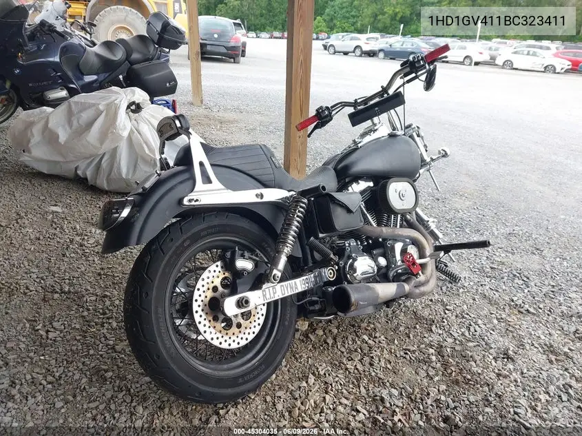2011 Harley-Davidson Fxdc VIN: 1HD1GV411BC323411 Lot: 45304035