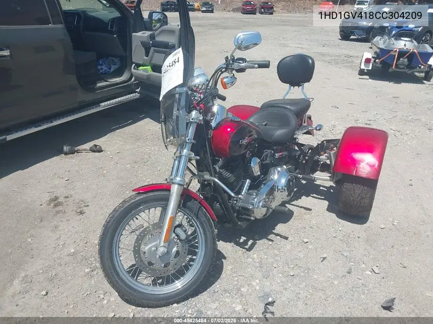 2012 Harley-Davidson Fxdc Dyna Super Glide VIN: 1HD1GV418CC304209 Lot: 45425484