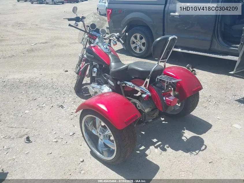 2012 Harley-Davidson Fxdc Dyna Super Glide VIN: 1HD1GV418CC304209 Lot: 45425484