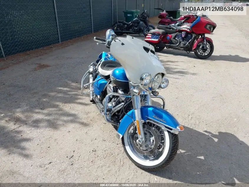 2021 Harley-Davidson Flh VIN: 1HD1AAP12MB634098 Lot: 43385888