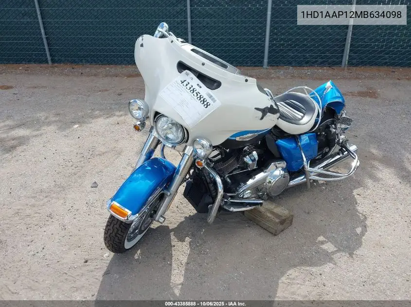 2021 Harley-Davidson Flh VIN: 1HD1AAP12MB634098 Lot: 43385888