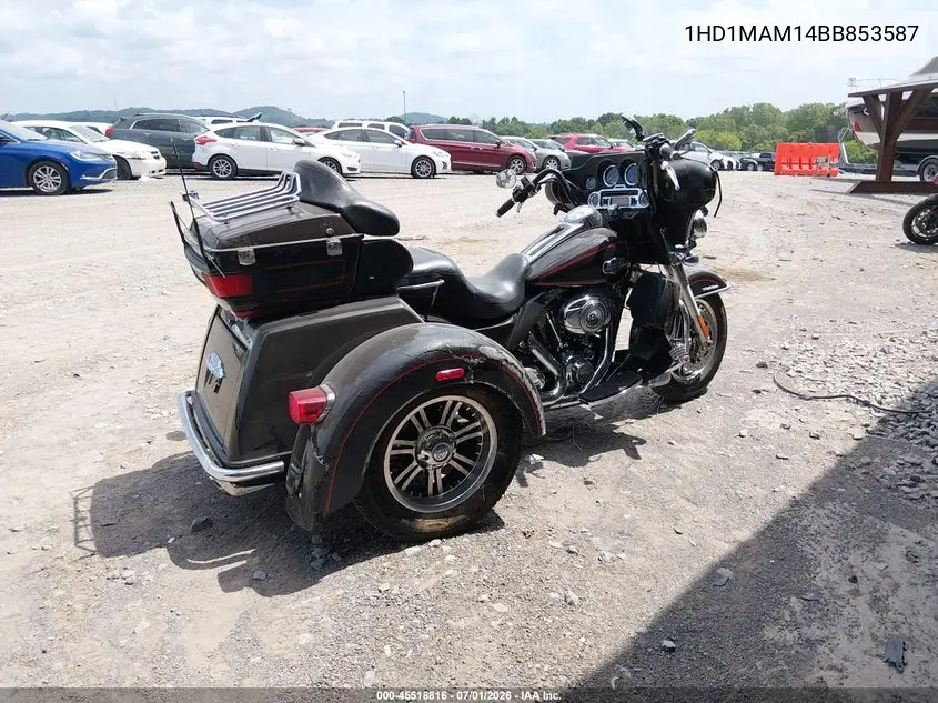 2011 Harley-Davidson Flhtcutg VIN: 1HD1MAM14BB853587 Lot: 45518816