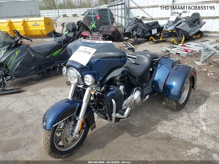 2012 Harley-Davidson Flhtcutg Tri Glide Ultra Classic VIN: 1HD1MAM16CB855195 Lot: 44878598