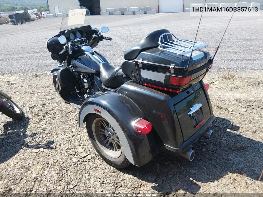 2013 Harley-Davidson Flhtcutg Tri Glide Ultra Classic VIN: 1HD1MAM16DB857613 Lot: 45527120
