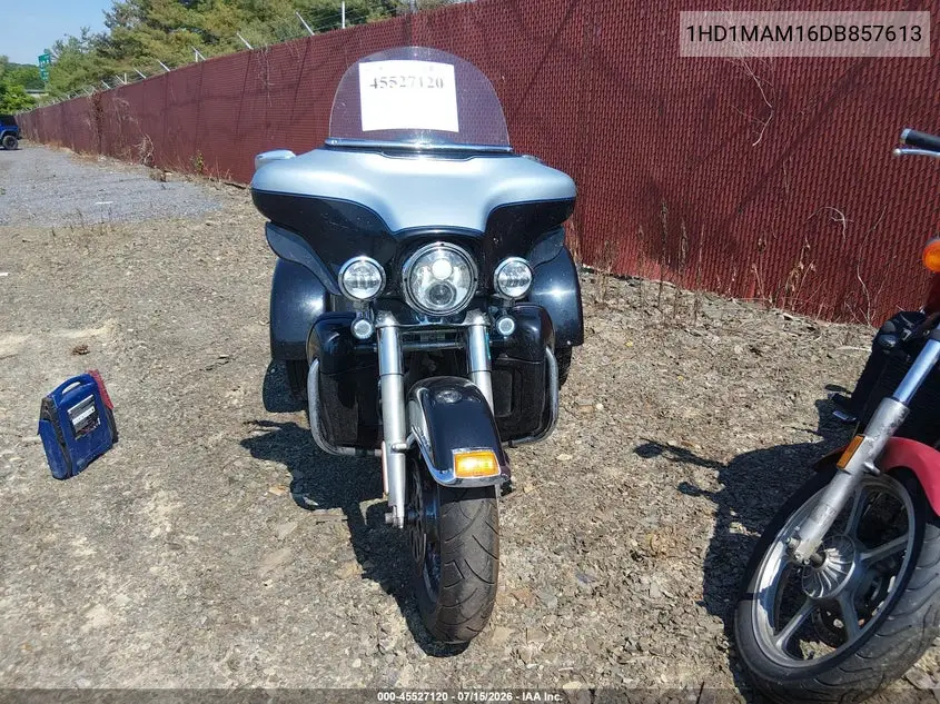 2013 Harley-Davidson Flhtcutg Tri Glide Ultra Classic VIN: 1HD1MAM16DB857613 Lot: 45527120
