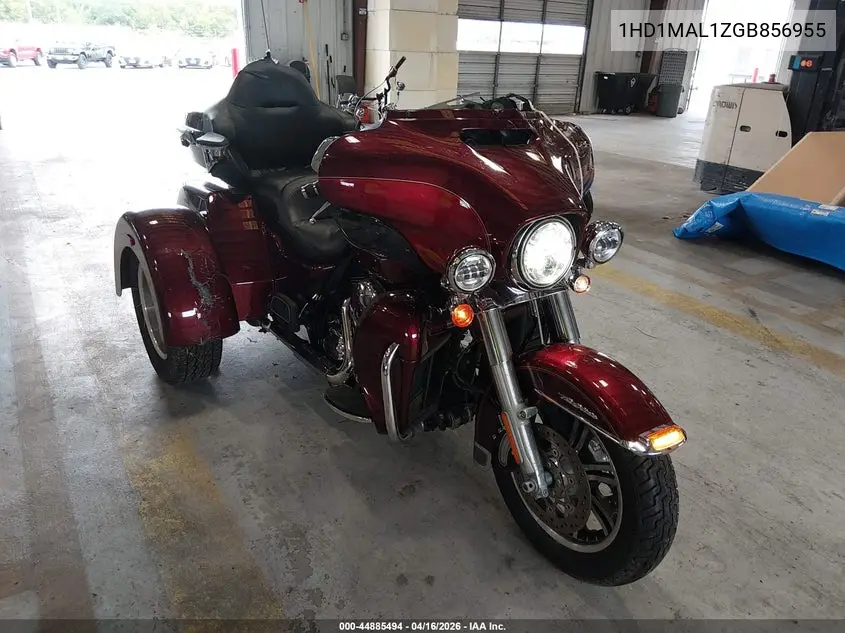 2016 Harley-Davidson Flhtcutg Tri Glide Ultra VIN: 1HD1MAL1XGB856955 Lot: 44885494