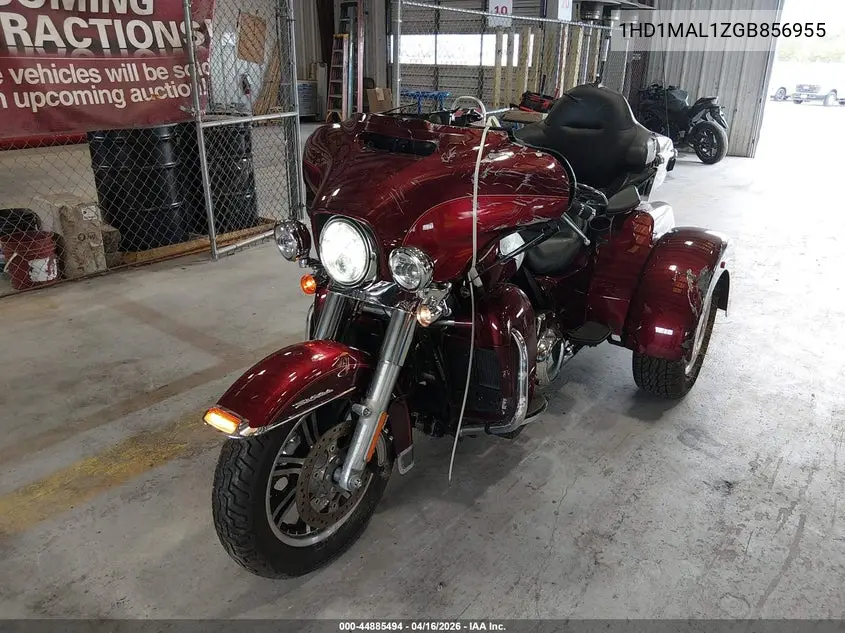 2016 Harley-Davidson Flhtcutg Tri Glide Ultra VIN: 1HD1MAL1XGB856955 Lot: 44885494