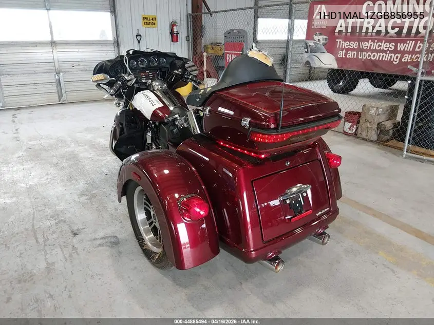2016 Harley-Davidson Flhtcutg Tri Glide Ultra VIN: 1HD1MAL1XGB856955 Lot: 44885494