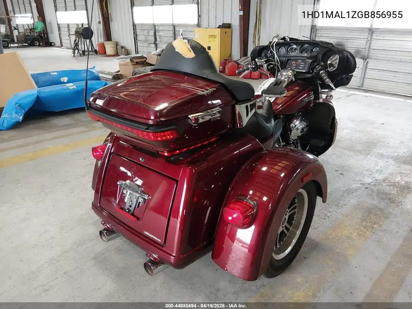 2016 Harley-Davidson Flhtcutg Tri Glide Ultra VIN: 1HD1MAL1XGB856955 Lot: 44885494