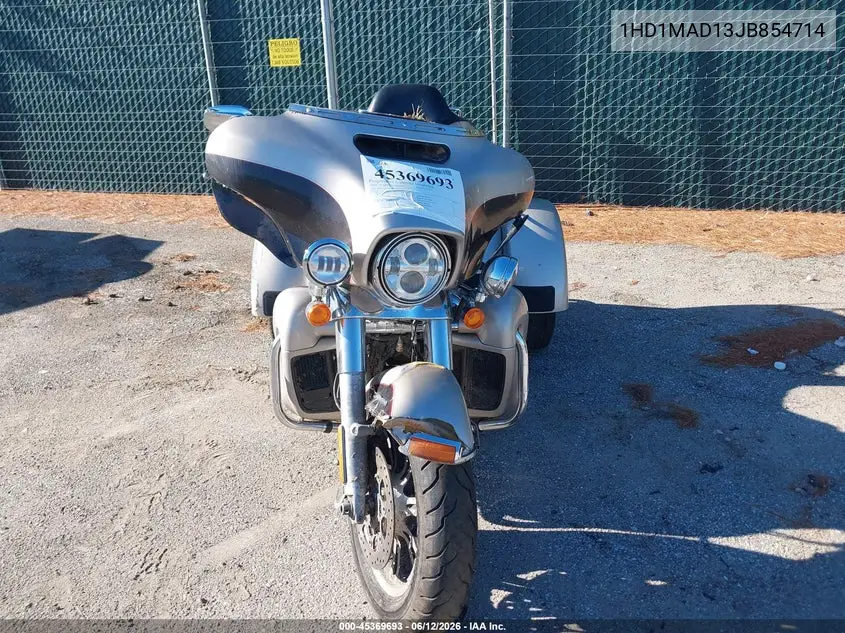 2018 Harley-Davidson Flhtcutg Tri Glide Ultra VIN: 1HD1MAD13JB854714 Lot: 45369693