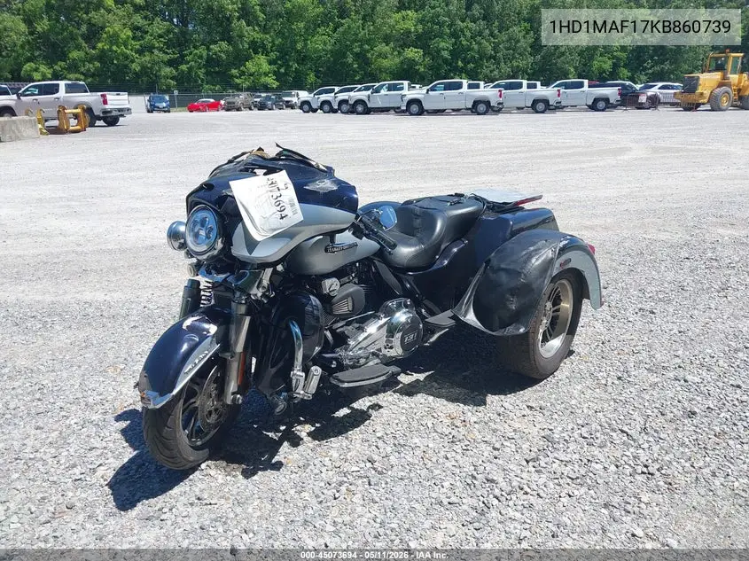 2019 Harley-Davidson Flhtcutg VIN: 1HD1MAF17KB860739 Lot: 45073694