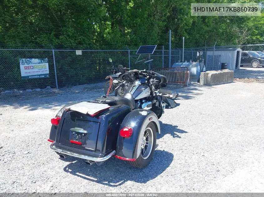 2019 Harley-Davidson Flhtcutg VIN: 1HD1MAF17KB860739 Lot: 45073694