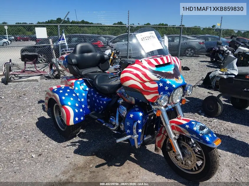 2019 Harley-Davidson Flhtcutg VIN: 1HD1MAF1XKB859830 Lot: 45229756
