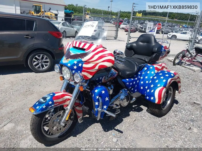 2019 Harley-Davidson Flhtcutg VIN: 1HD1MAF1XKB859830 Lot: 45229756