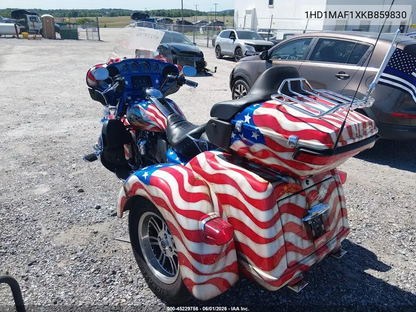 2019 Harley-Davidson Flhtcutg VIN: 1HD1MAF1XKB859830 Lot: 45229756