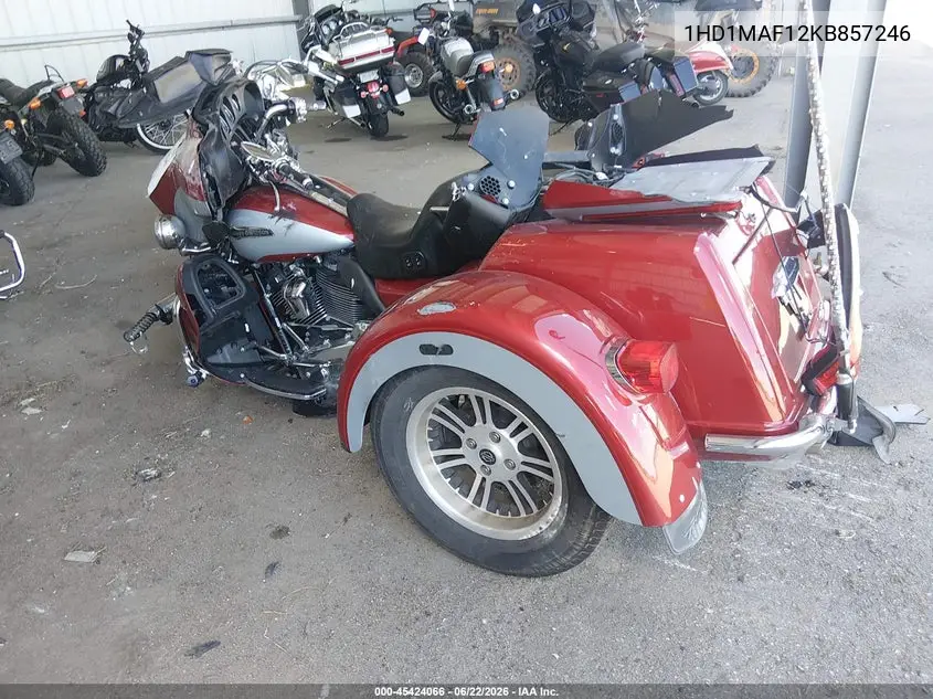 2019 Harley-Davidson Flhtcutg VIN: 1HD1MAF12KB857246 Lot: 45424066