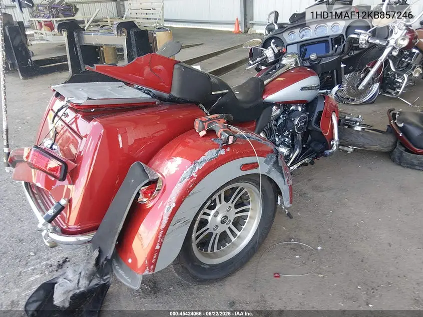 2019 Harley-Davidson Flhtcutg VIN: 1HD1MAF12KB857246 Lot: 45424066