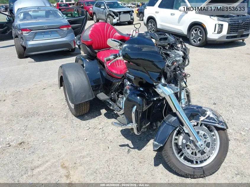 2021 Harley-Davidson Flhtcutg VIN: 1HD1MAF17MB853633 Lot: 45200335