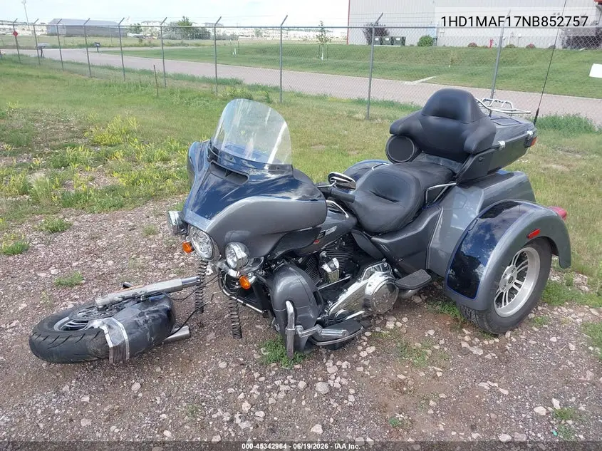 2022 Harley-Davidson Flhtcutg VIN: 1HD1MAF17NB852757 Lot: 45342964