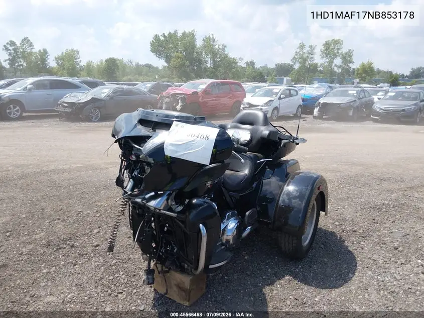 2022 Harley-Davidson Flhtcutg VIN: 1HD1MAF17NB853178 Lot: 45566468