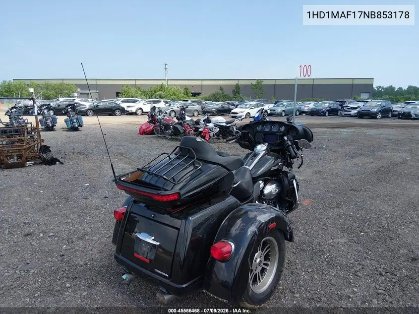 2022 Harley-Davidson Flhtcutg VIN: 1HD1MAF17NB853178 Lot: 45566468