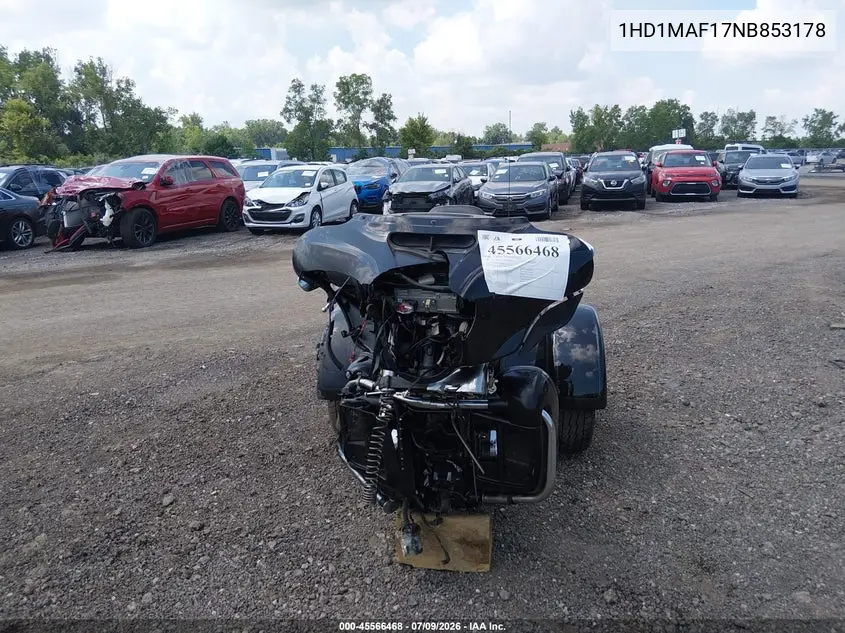 2022 Harley-Davidson Flhtcutg VIN: 1HD1MAF17NB853178 Lot: 45566468
