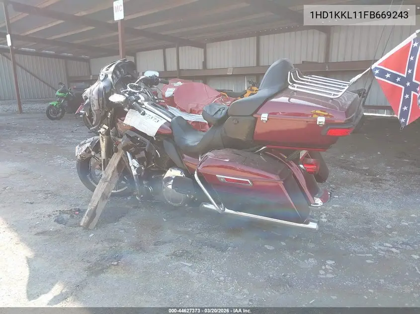 2015 Harley-Davidson Flhtkl Ultra Limited Low VIN: 1HD1KKL11FB669243 Lot: 44627373