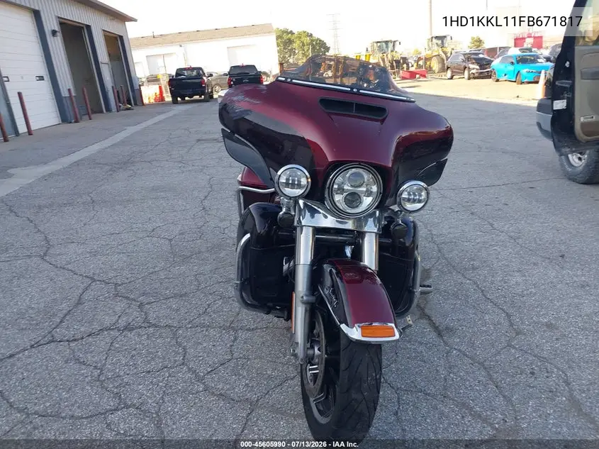 2015 Harley-Davidson Flhtkl Ultra Limited Low VIN: 1HD1KKL11FB671817 Lot: 45605990