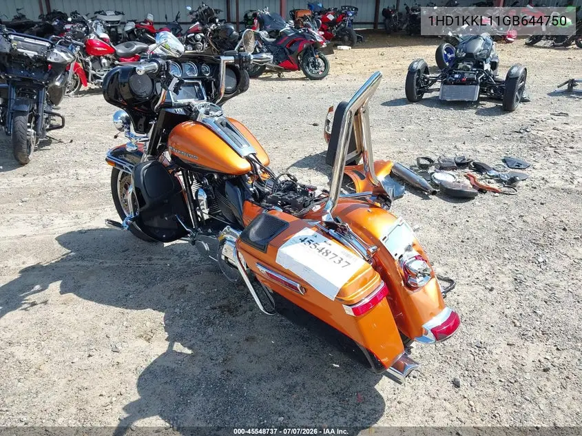 2016 Harley-Davidson Flhtkl Ultra Limited Low VIN: 1HD1KKL11GB644750 Lot: 45548737