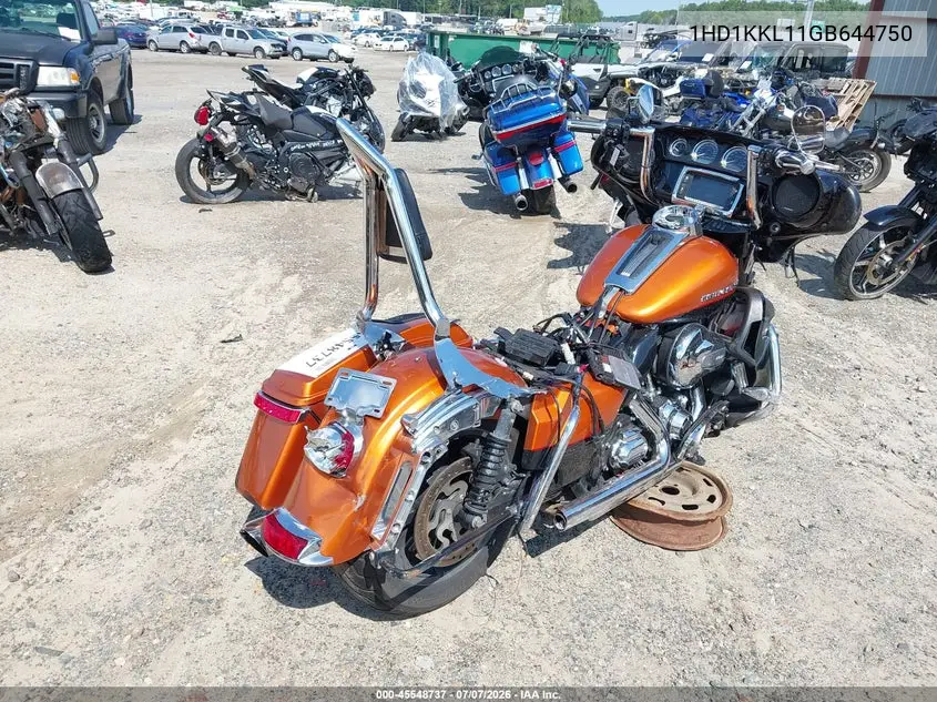 2016 Harley-Davidson Flhtkl Ultra Limited Low VIN: 1HD1KKL11GB644750 Lot: 45548737