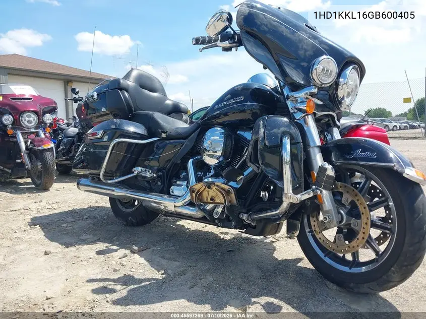 2016 Harley-Davidson Flhtkl Ultra Limited Low VIN: 1HD1KKL16GB600405 Lot: 45597269