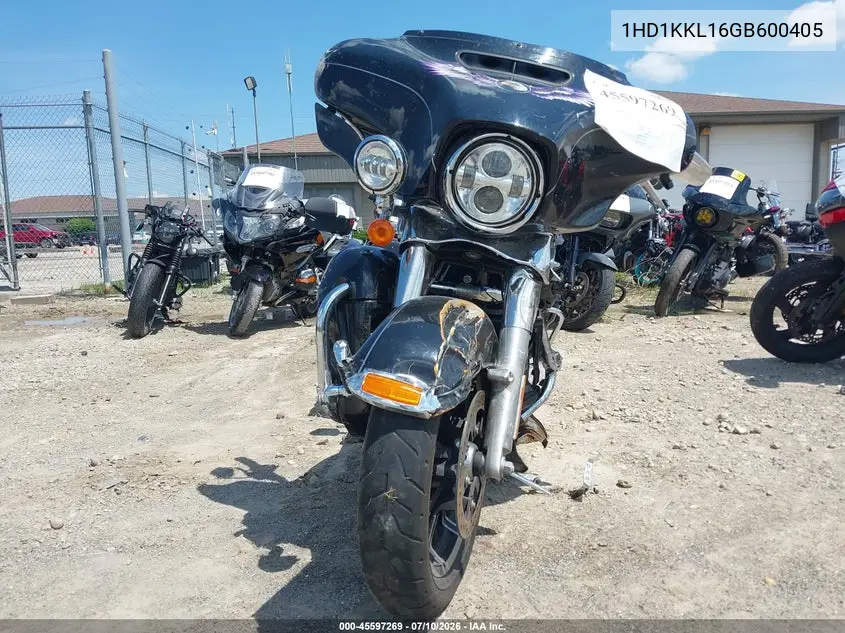 2016 Harley-Davidson Flhtkl Ultra Limited Low VIN: 1HD1KKL16GB600405 Lot: 45597269