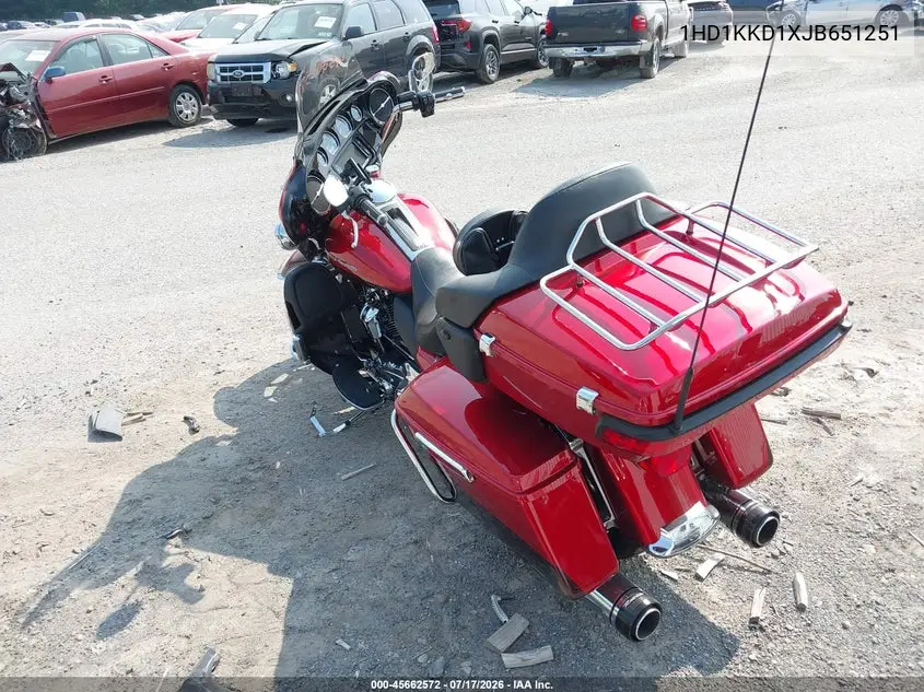 2018 Harley-Davidson Flhtkl Ultra Limited Low VIN: 1HD1KKD1XJB651251 Lot: 45662572