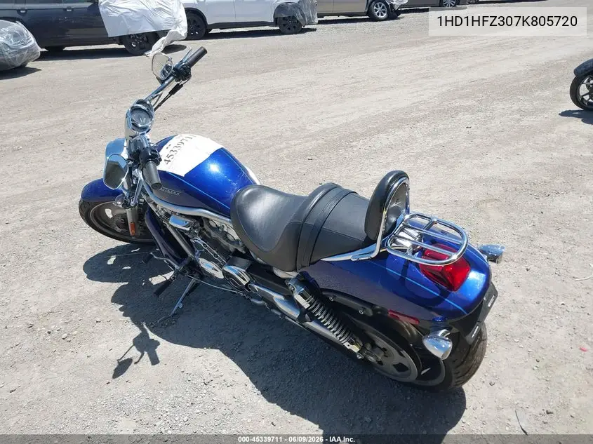 2007 Harley-Davidson Vrsca VIN: 1HD1HFZ307K805720 Lot: 45339711