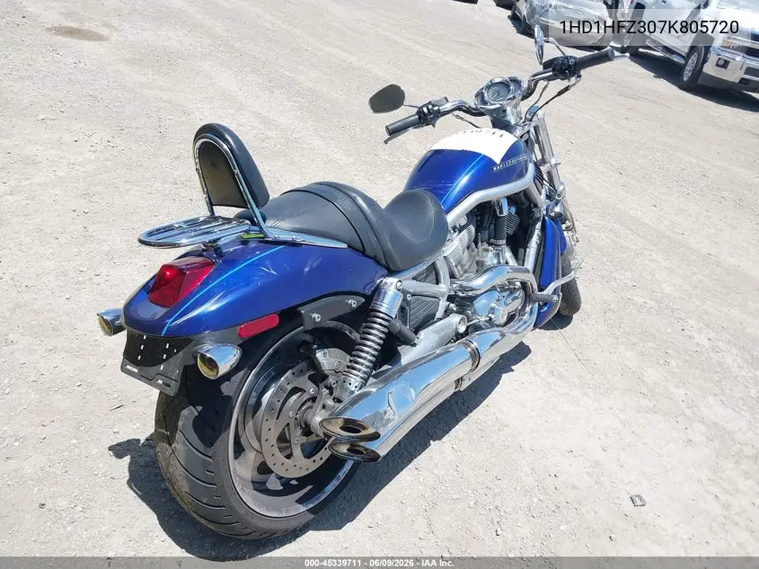 2007 Harley-Davidson Vrsca VIN: 1HD1HFZ307K805720 Lot: 45339711