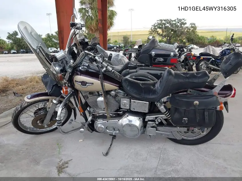 1998 Harley-Davidson Fxdwg Anniversary VIN: 1HD1GEL45WY316305 Lot: 43419561
