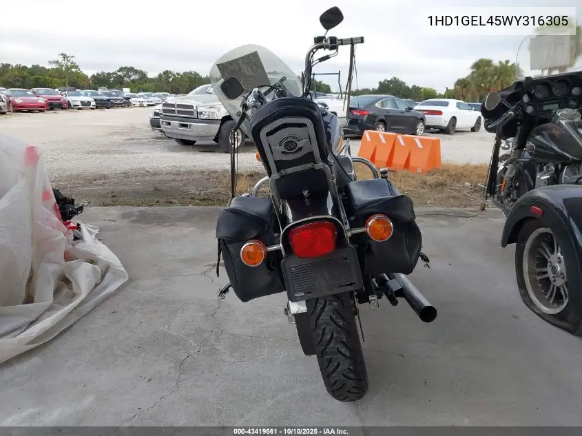 1998 Harley-Davidson Fxdwg Anniversary VIN: 1HD1GEL45WY316305 Lot: 43419561