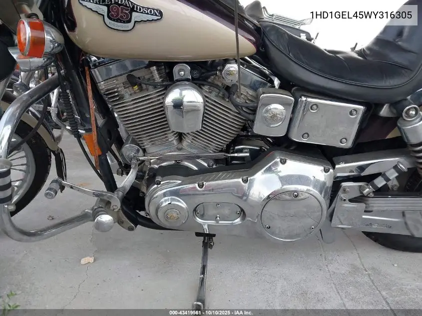 1998 Harley-Davidson Fxdwg Anniversary VIN: 1HD1GEL45WY316305 Lot: 43419561