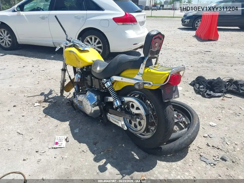 2000 Harley-Davidson Fxdwg VIN: 1HD1GEV1XYY311204 Lot: 45447067