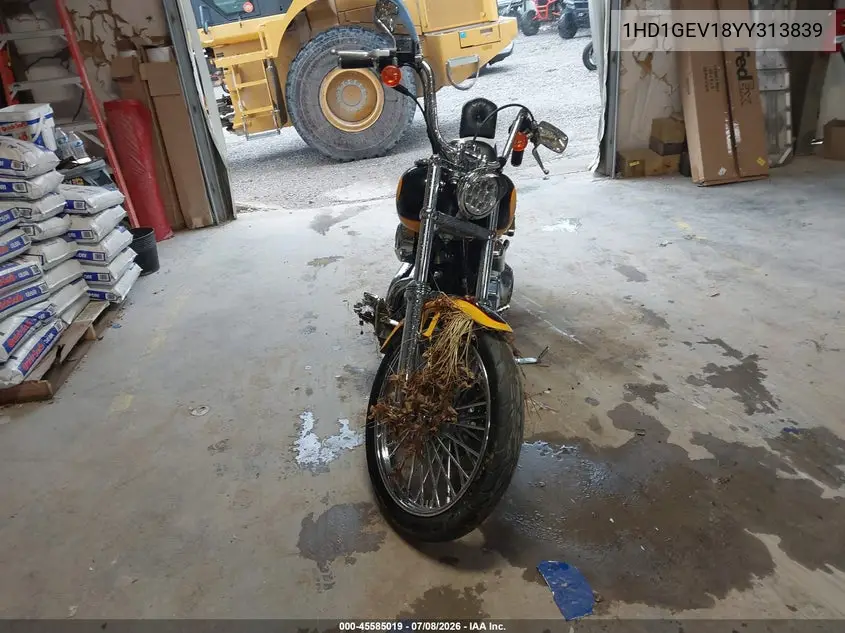 2000 Harley-Davidson Fxdwg VIN: 1HD1GEV18YY313839 Lot: 45585019